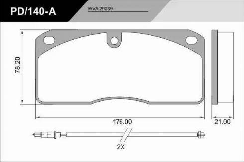 FRAS-LE PD/140-A_CV Advanced - Set placute frana,frana disc aaoparts.ro