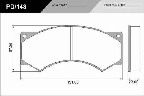 FRAS-LE PD/148_CV Advanced - Set placute frana,frana disc aaoparts.ro