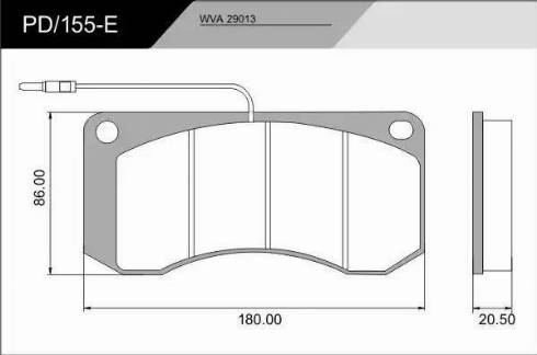 FRAS-LE PD/155-E_CV Advanced - Set placute frana,frana disc aaoparts.ro