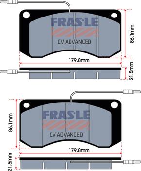 FRAS-LE PD/155-E-CV - Set placute frana,frana disc aaoparts.ro