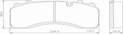 FRAS-LE PD/161-K013 _ CV ADVAN - Set placute frana,frana disc aaoparts.ro