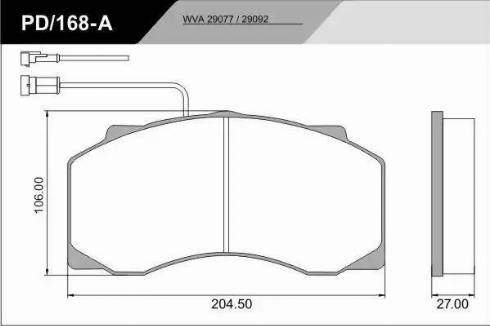 FRAS-LE PD/168-A_CV Advanced - Set placute frana,frana disc aaoparts.ro