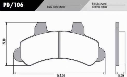 FRAS-LE PD106 - Set placute frana,frana disc aaoparts.ro