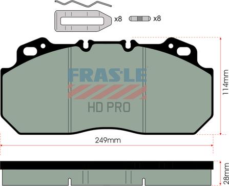 FRAS-LE PD/112-K007-HD - Set placute frana,frana disc aaoparts.ro