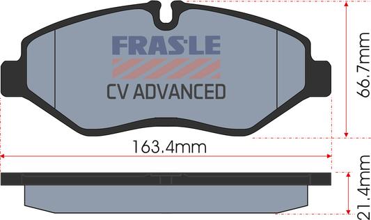 FRAS-LE PD/189-CV - Set placute frana,frana disc aaoparts.ro