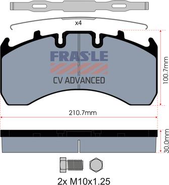 FRAS-LE PD/130-K019-CV - Set placute frana,frana disc aaoparts.ro
