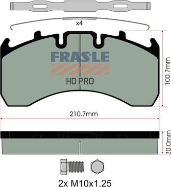 FRAS-LE PD/130-K019-HD - Set placute frana,frana disc aaoparts.ro