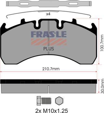 FRAS-LE PD/130-K019-PLUS - Set placute frana,frana disc aaoparts.ro