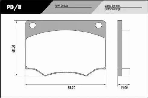 FRAS-LE PD/8 - Set placute frana,frana disc aaoparts.ro