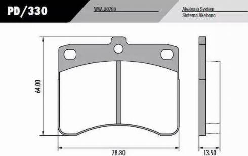 FRAS-LE PD/330 - Set placute frana,frana disc aaoparts.ro