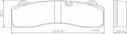 FRAS-LE PD/209-A-K029 _ CV Adv - Set placute frana,frana disc aaoparts.ro