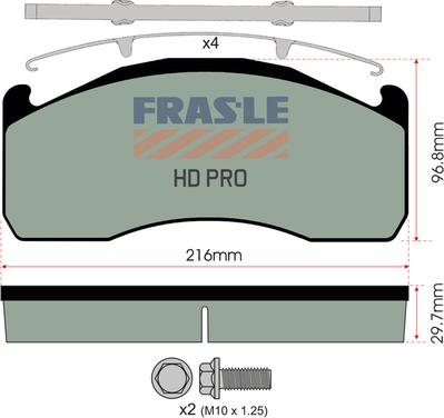 FRAS-LE PD/202-K006-HD - Set placute frana,frana disc aaoparts.ro