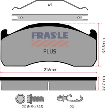FRAS-LE PD/202-K029-PLUS - Set placute frana,frana disc aaoparts.ro
