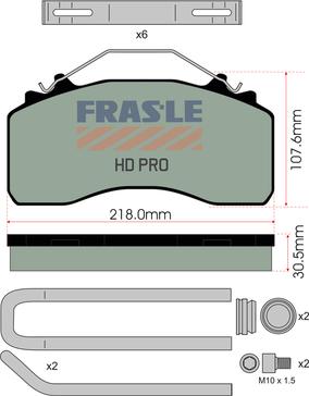 FRAS-LE PD/214-K034-HD - Set placute frana,frana disc aaoparts.ro