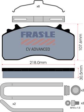 FRAS-LE PD/214-K035-CV - Set placute frana,frana disc aaoparts.ro