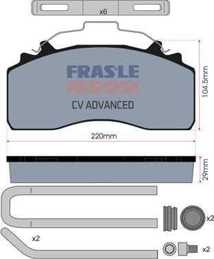 FRAS-LE PD/226-K035-CV - Set placute frana,frana disc aaoparts.ro