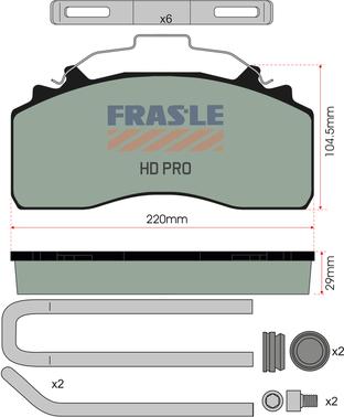 FRAS-LE PD/226-K035-HD - Set placute frana,frana disc aaoparts.ro