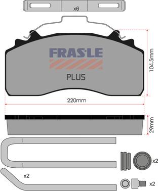 FRAS-LE PD/226-K035-PLUS - Set placute frana,frana disc aaoparts.ro