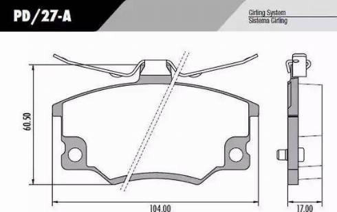 FRAS-LE PD27A - Set placute frana,frana disc aaoparts.ro