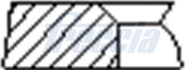 Freccia FR10-507500 - Set segmenti piston aaoparts.ro