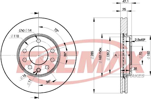 FREMAX BD-9003 - Disc frana aaoparts.ro