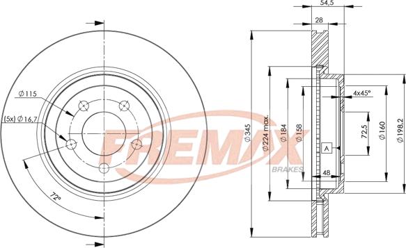 FREMAX BD-9197 - Disc frana aaoparts.ro