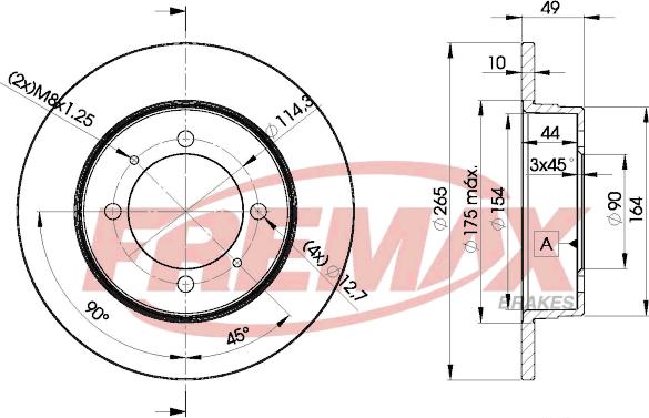 FREMAX BD-9283 - Disc frana aaoparts.ro