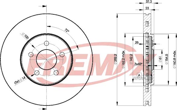 FREMAX BD-4073 - Disc frana aaoparts.ro
