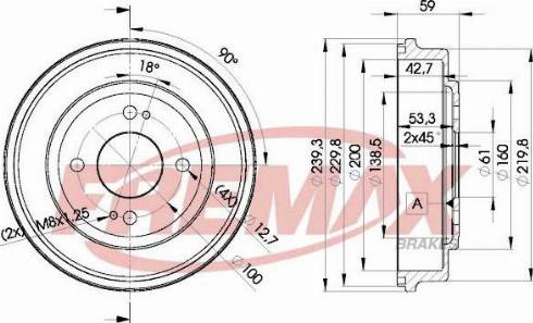 FREMAX BD-4726-KT - Tambur frana aaoparts.ro