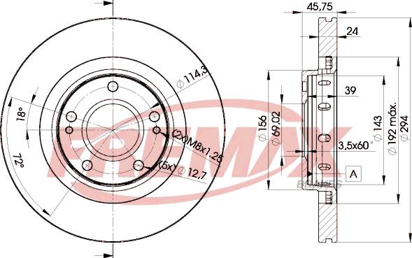 FREMAX BD-5924 - Disc frana aaoparts.ro
