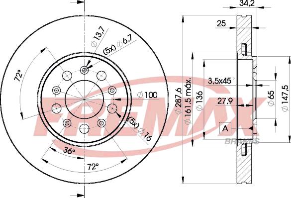 FREMAX BD-5604 - Disc frana aaoparts.ro