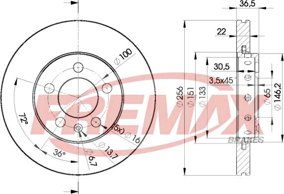 FREMAX BD-5602 - Disc frana aaoparts.ro
