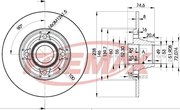 FREMAX BD-5006 - Disc frana aaoparts.ro