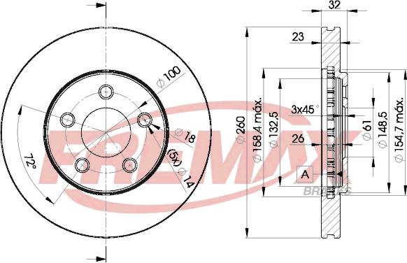 FREMAX BD-6935 - Disc frana aaoparts.ro