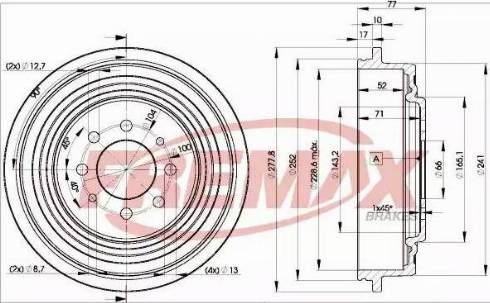 FREMAX BD-0511 - Tambur frana aaoparts.ro