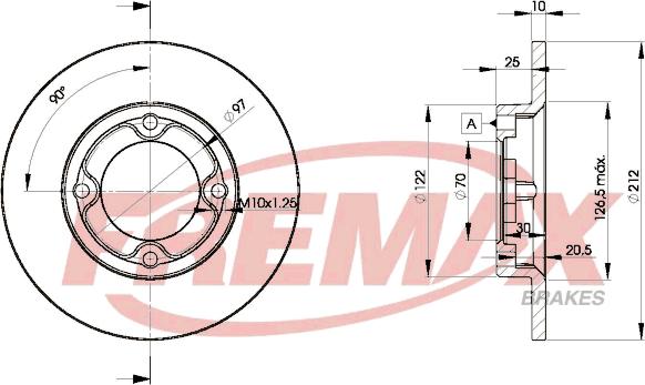 FREMAX BD-0003 - Disc frana aaoparts.ro