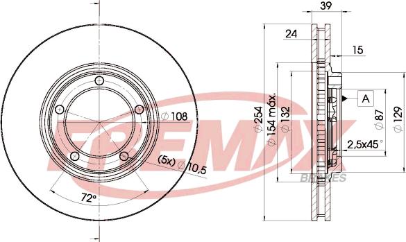 FREMAX BD-0301 - Disc frana aaoparts.ro