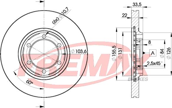 FREMAX BD-0201 - Disc frana aaoparts.ro