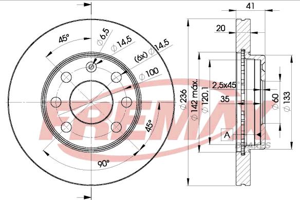 FREMAX BD-1440 - Disc frana aaoparts.ro