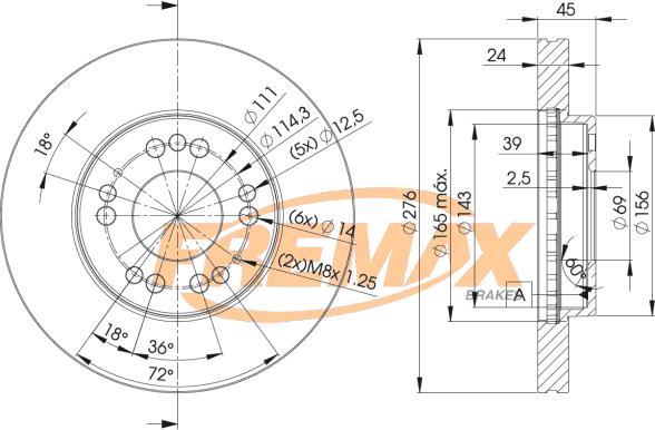 FREMAX BD-1002 - Disc frana aaoparts.ro