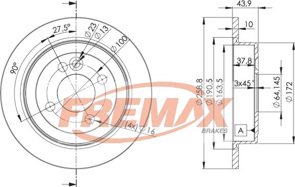 FREMAX BD-8571 - Disc frana aaoparts.ro