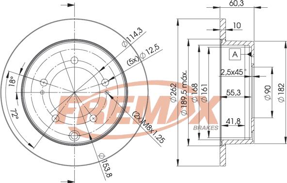 FREMAX BD-8326 - Disc frana aaoparts.ro