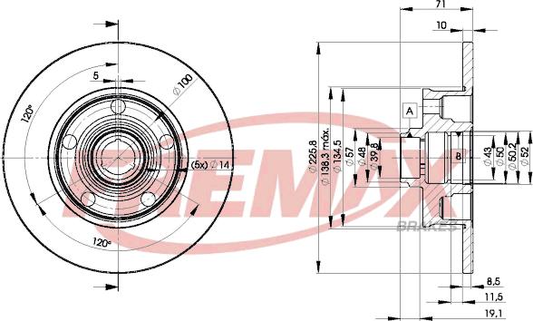 FREMAX BD-3576 - Disc frana aaoparts.ro