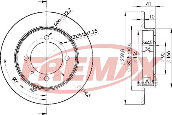 FREMAX BD-2940 - Disc frana aaoparts.ro