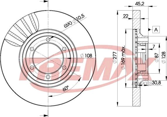 FREMAX BD-7038 - Disc frana aaoparts.ro