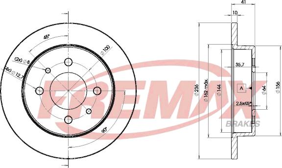 FREMAX BD-7763 - Disc frana aaoparts.ro