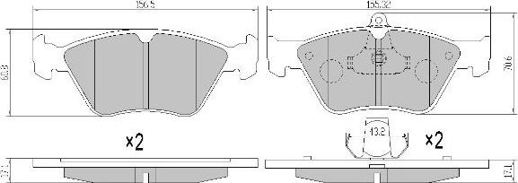 FREMAX FBP-0981 - Set placute frana,frana disc aaoparts.ro