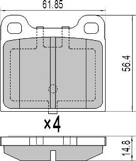 FREMAX FBP-0608 - Set placute frana,frana disc aaoparts.ro
