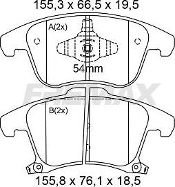 FREMAX FBP-0001 - Set placute frana,frana disc aaoparts.ro