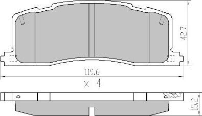 FREMAX FBP-0024 - Set placute frana,frana disc aaoparts.ro